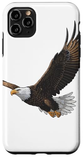 Hülle für iPhone 11 Pro Max Majestätischer fliegender amerikanischer Weißkopfseeadler von Blue Sailor Gifts