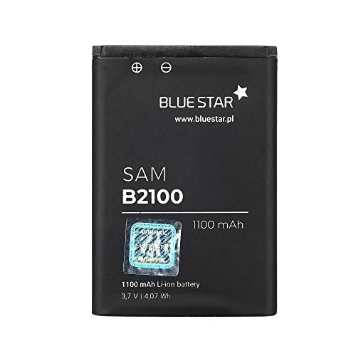 Bluestar Akku Ersatz kompatibel mit Samsung B2100 1100 mAh Austausch Batterie Accu Premium AB553446BU von Blue Star