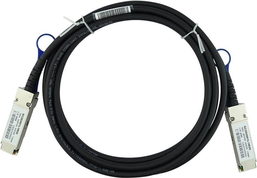 BlueOptics 02311KNY-BL InfiniBand-Kabel 5 m QSFP28 Aqua-Farbe (02311KNY-BL) von BlueOptics