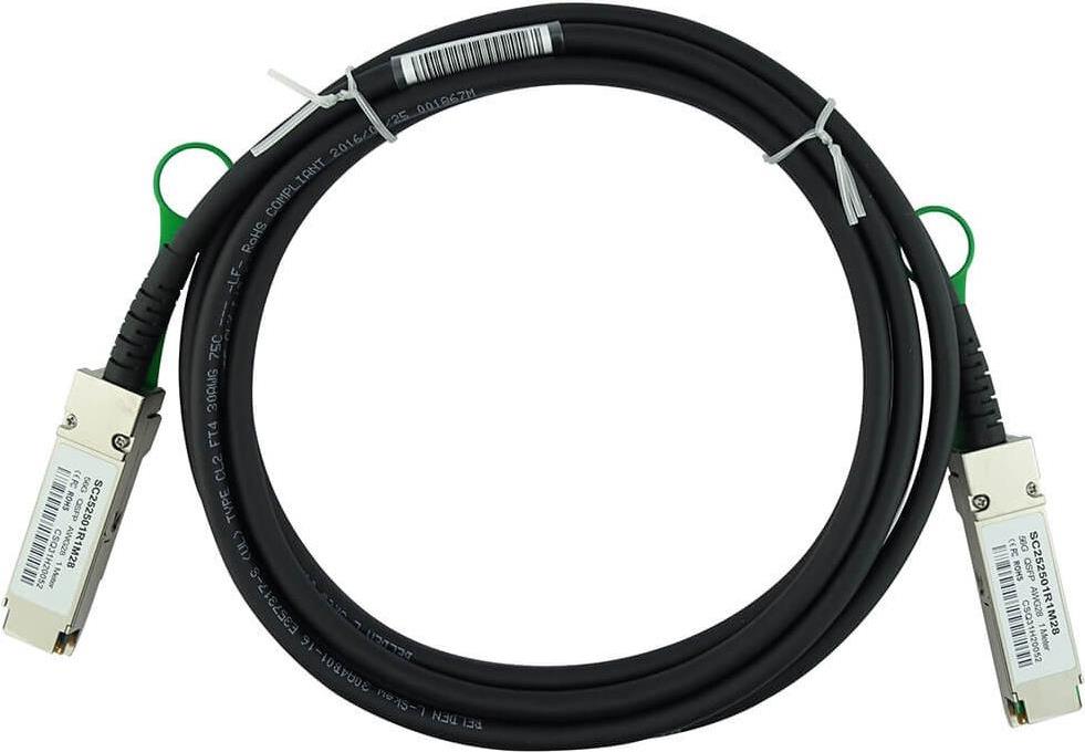 BlueOptics MCP170L-F003-BL InfiniBand-Kabel 3 m QSFP Schwarz - Silber (MCP170L-F003-BL) von BlueOptics