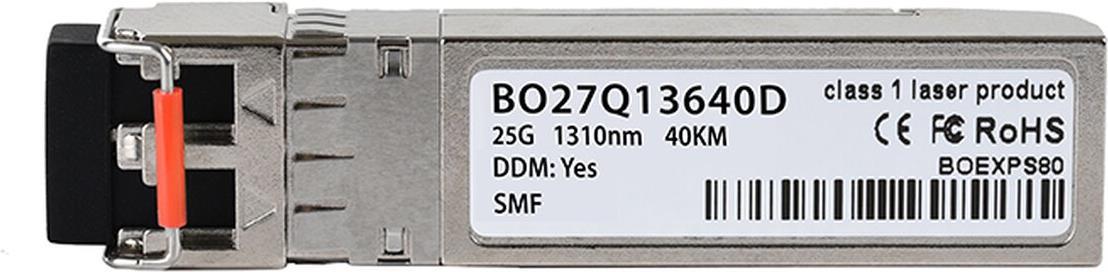 Kompatibler Infinera SFP28-25G-ER BlueOptics� SFP28 Transceiver, LC-Duplex, 25GBASE-ER, Singlemode Fiber, 1310nm, 40KM, DDM, 0�C/+70�C (SFP28-25G-ER-IA-BO) von BlueOptics