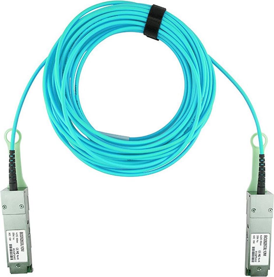 Kompatibles Pure Storage QSFP-100G-AOC-2M QSFP28 BlueOptics Aktives Optisches Kabel (AOC), 100GBASE-SR4, Ethernet, Infiniband, 2 Meter (Q28-AOC-2M-PS-BO) von BlueOptics