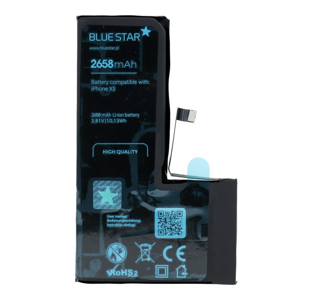 BlueStar Akku Ersatz kompatibel mit iPhone XS 2658mAh Li-lon Austausch Batterie Smartphone-Akku von BlueStar