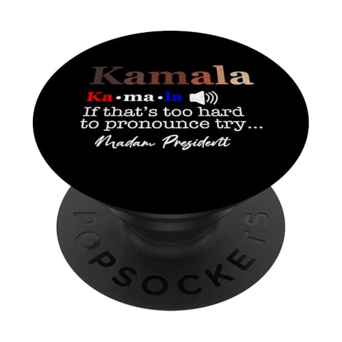 Kamala, wenn es zu schwer auszusprechen ist, versuchen Sie PopSockets mit austauschbarem PopGrip von BlueWave-Threads