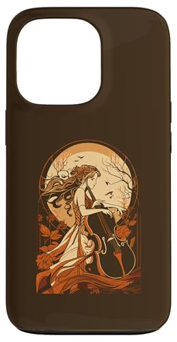 Hülle für iPhone 13 Pro Art Nouveau Cello Girl Beautiful Cello Player Art von BluegrassGarage - Bluegrass Music Vintage Fan Tees