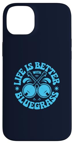 Life Is Better With Bluegrass Retro Banjo Lover Music Hülle für iPhone 14 Plus von BluegrassGarage - Bluegrass Music Vintage Fan Tees