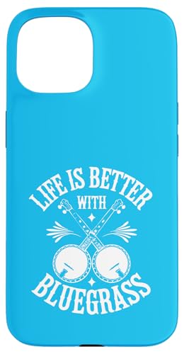 Life Is Better With Bluegrass Retro Banjo Lover Music Hülle für iPhone 15 von BluegrassGarage - Bluegrass Music Vintage Fan Tees