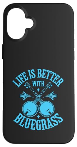 Life Is Better With Bluegrass Retro Banjo Lover Music Hülle für iPhone 16 Plus von BluegrassGarage - Bluegrass Music Vintage Fan Tees