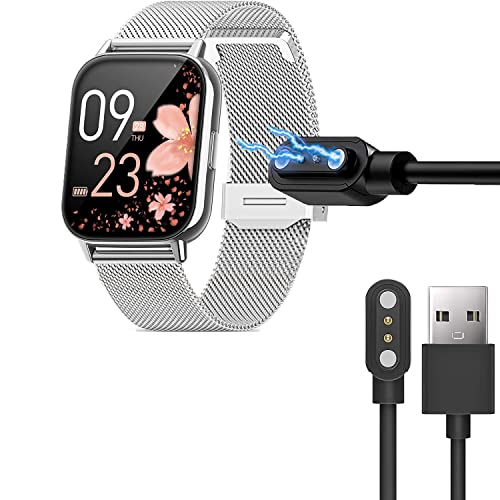 Blueshaweu Kompatibel mit SWGOTA 2023 Smartwatch, Ladegerät, magnetisch, Smartwatch, USB, 3,3 m, kompatibel mit SWGOTA CS2 Pro 1,85 Zoll Smartwatch (schwarz) von Blueshaweu