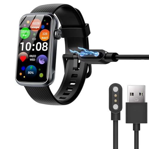 Blueshaweu Ladekabel Kompatibel mit Fempoin T31 Smartwatch 1.47", Kabel Ladegerät Ladestaion für Fempoin T31 Smartwatch (schwarz) von Blueshaweu