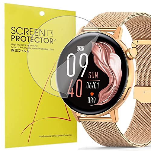 Blueshaweu Onetuo Schutzfolie Kompatibel für ZKCREATION Smartwatch I39H, HD klar Flexible TPU Displayschutzfolie für ZKCREATION I39H Smartwatch (6 Pack) von Blueshaweu