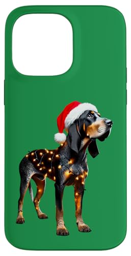 Hülle für iPhone 14 Pro Max Bluetick Coonhound Hund Weihnachtsmannmütze Weihnachtsbeleuchtung Besitzer Mama von Bluetick Coonhound Dog Dog Christmas Products