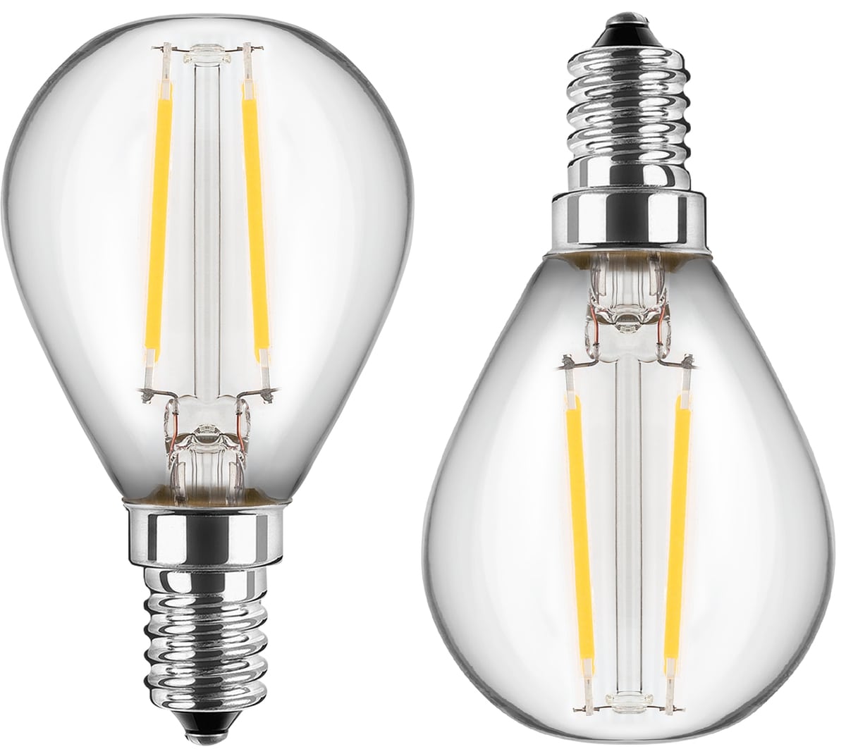 BLULAXA LED-Filament-Lampe, G45, EEK: F, E14, 2,5 W, 250 lm, 2700 K, 2 Stück von Blulaxa