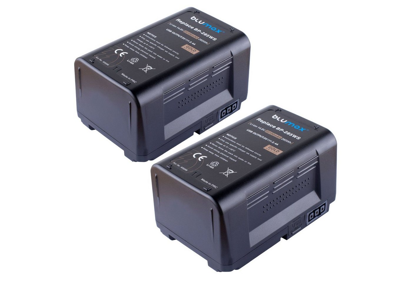 Blumax 2x BP-285WS DSR 250P 600P 650P 652P 20100 mAh 14,4V Kamera-Akku von Blumax