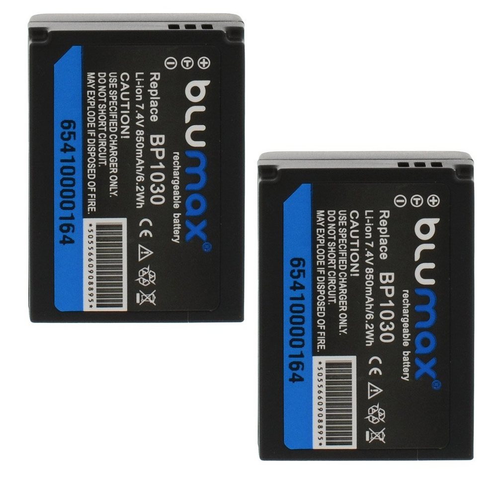 Blumax 2x ED-BP1030 BP1130, NX210, NX300, NX1000 850 mAh Kamera-Akku von Blumax