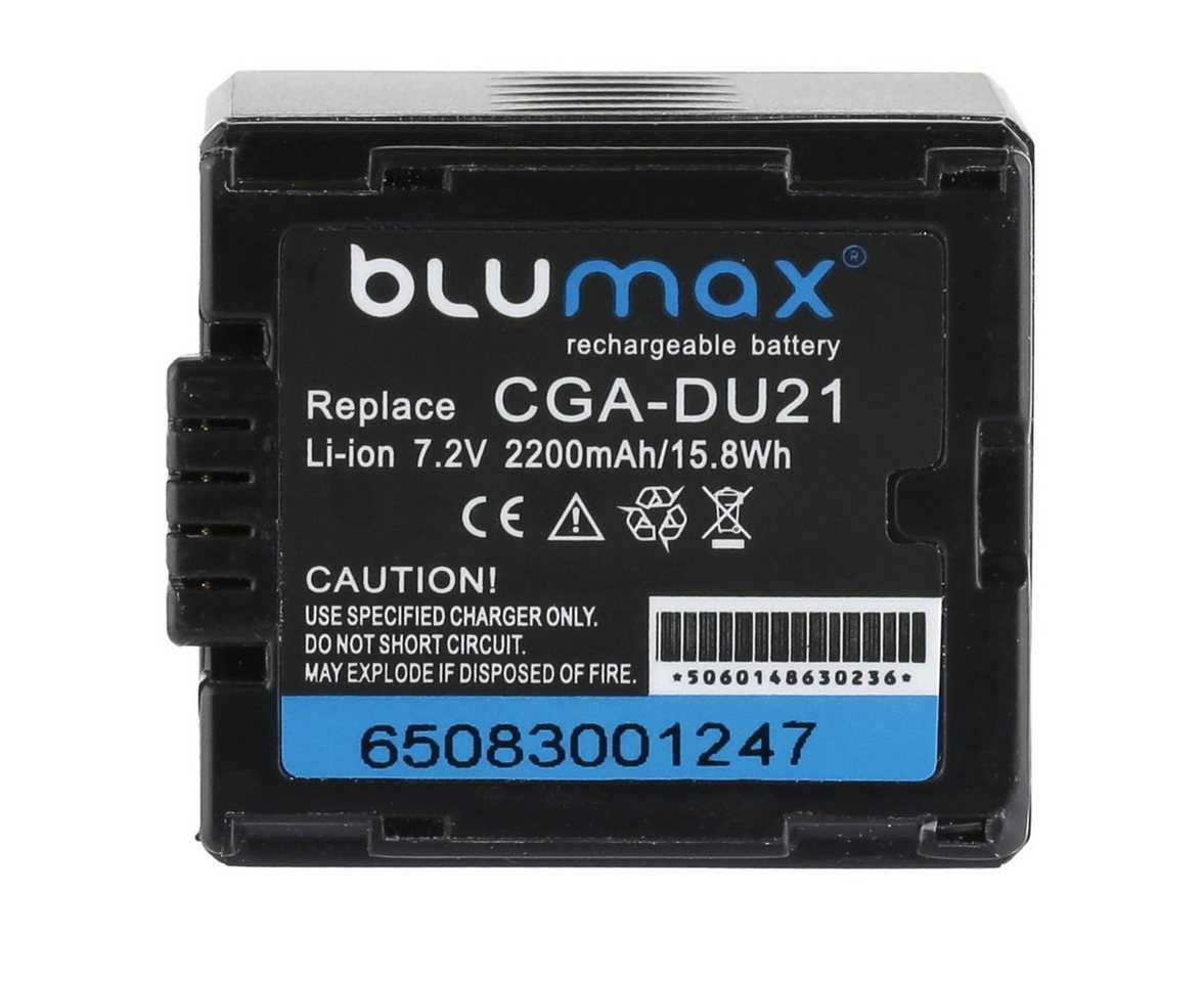 Blumax Akku passend für Panasonic CGA-DU21 2200 mAh 7,2V Kamera-Akku von Blumax