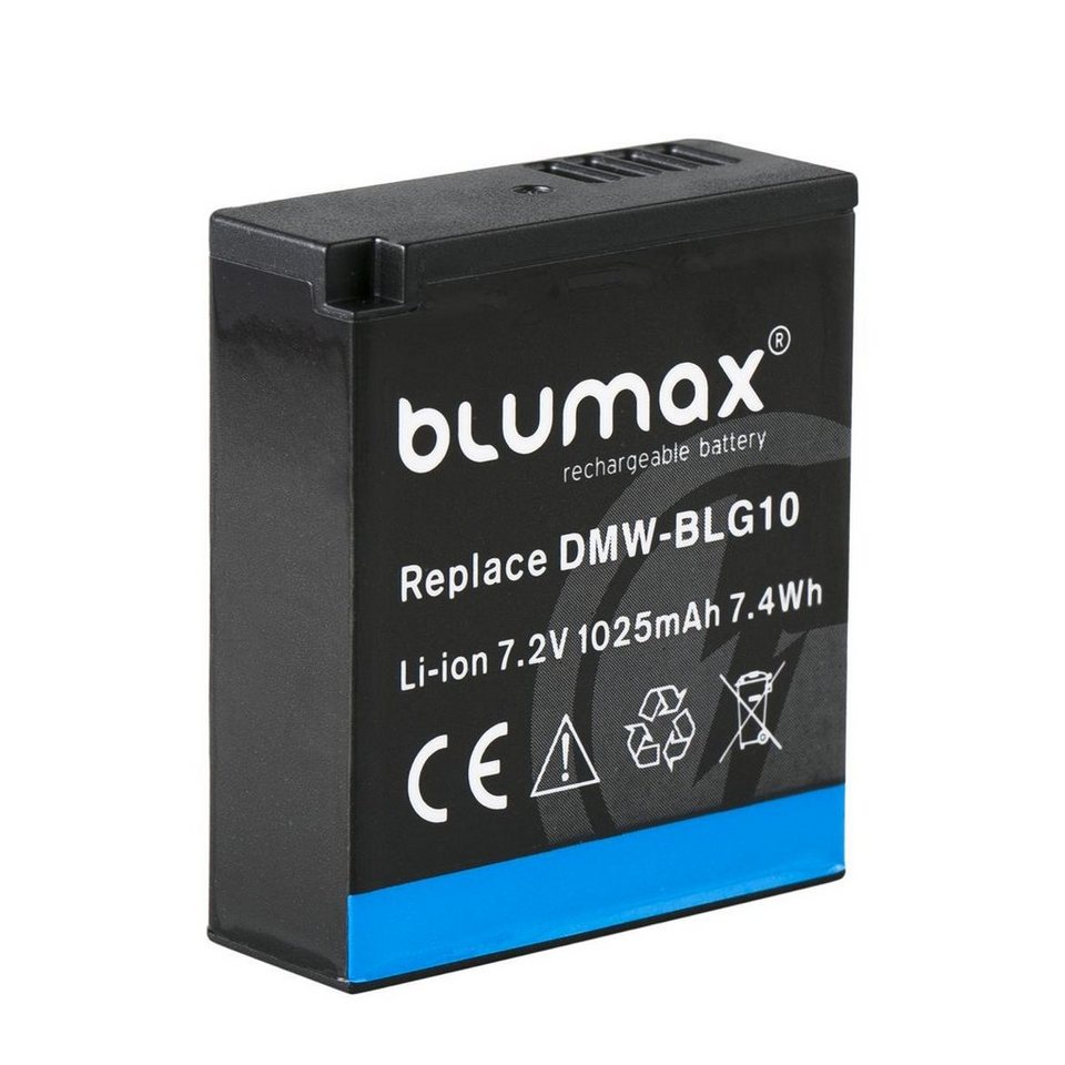 Blumax Akku passend für Panasonic DMW-BLG10E 1025 mAh7,2V Kamera-Akku von Blumax