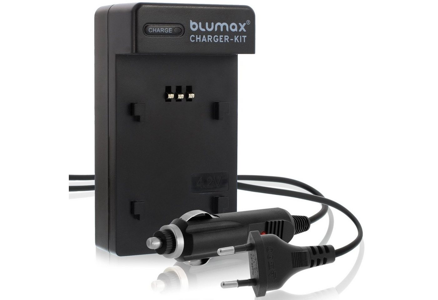 Blumax Ladegerät für Casio NP-40 EX-Z400, Z500, Z600, Z700 Kamera-Akku von Blumax