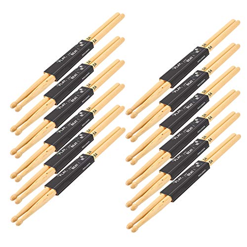 12 Paar Drumsticks Ahornholz Snare Drum Stick Übung auf der Bühne 5A von Bnineteenteam