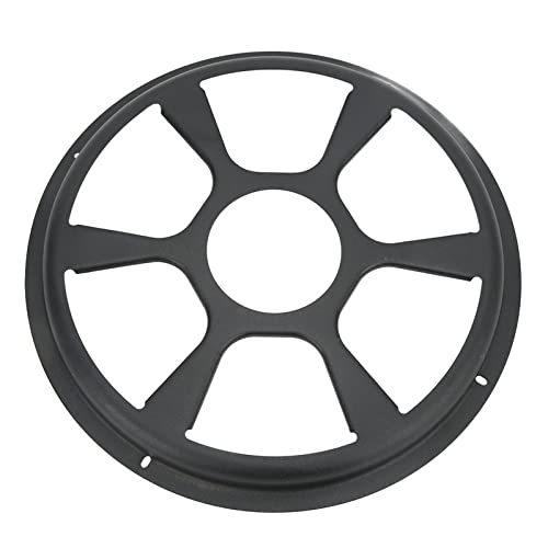 Audio Lautsprecher Dekorative Abdeckung, Auto Audio Lautsprecher Abdeckung Schutzfolie Tür Lautsprecher Verkleidung Sub Woofer Dekorativer Grill Schwarz(10in/25.4cm) Lautsprecherpaneele und -gitter von Bnineteenteam