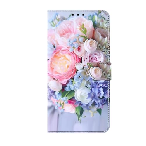 Bnvdfre Handyhülle für Samsung Galaxy S21 Fe 5G Hülle PU Leder Wallet Kartenfach Magnet Stoßfeste Klappbar Case mit Motiv Muster Geschenk Schutzhülle für Frauen und Mädchen - Motive 6 von Bnvdfre