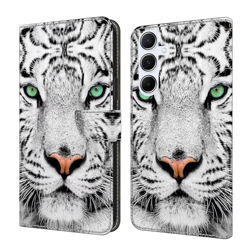 Bnvdfre Handyhülle für Samsung Galaxy S24 FE Hülle PU Leder Klapphülle Magnet Stoßfeste Kartenfach Klappbar Schutzhülle Silikon Case Cover mit Muster Motiv Flip Handytasche - Tiger Bnvdfre Handyhülle für Samsung Galaxy S24 FE Hülle PU Leder Klapphülle Magnet Stoßfeste Kartenfach Klappbar Schutzhülle Silikon Case Cover mit Muster Motiv Flip Handytasche - Tiger von Bnvdfre