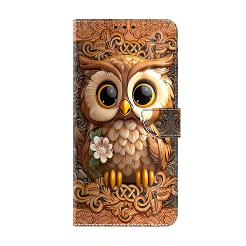Bnvdfre Handyhülle für iPhone 15 Pro Max Hülle PU Leder Klapphülle Magnet Stoßfeste Kartenfach Klappbar Schutzhülle Silikon Case Cover mit Muster Motiv Flip Handytasche - Eulen Bnvdfre Handyhülle für iPhone 15 Pro Max Hülle PU Leder Klapphülle Magnet Stoßfeste Kartenfach Klappbar Schutzhülle Silikon Case Cover mit Muster Motiv Flip Handytasche - Eulen von Bnvdfre