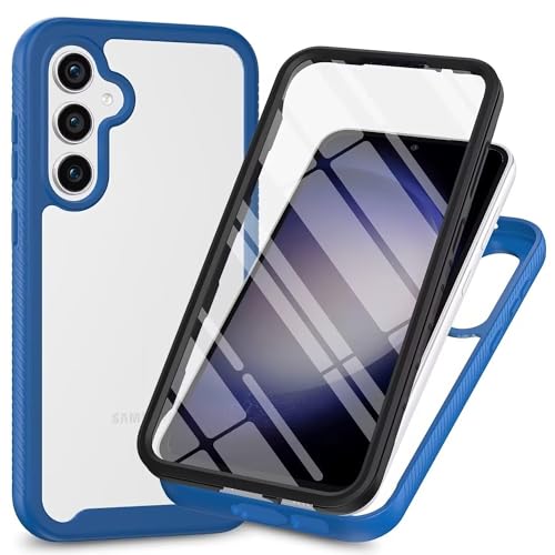 Bnvdfre für Samsung Galaxy S24+ / S24 Plus 5G Hülle mit eingebautem Displayschutz Stoßfest Schutzhülle 360 Grad vollschutz Rugged Schutzhülle TPU Case Handyhülle für Samsung S24 Plus - Blau Bnvdfre für Samsung Galaxy S24+ / S24 Plus 5G Hülle mit eingebautem Displayschutz Stoßfest Schutzhülle 360 Grad vollschutz Rugged Schutzhülle TPU Case Handyhülle für Samsung S24 Plus - Blau von Bnvdfre