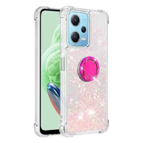 Handyhülle für Xiaomi Redmi Note 13 Pro Plus 5G / Redmi Note 13 Pro+ 5G Hülle Glitzer 3D Bling Sparkle Treibsand Fließende Flüssigkeit TPU mit Rotating Ring Ständer Schutzhülle Case - Silver Pink Star Handyhülle für Xiaomi Redmi Note 13 Pro Plus 5G / Redmi Note 13 Pro+ 5G Hülle Glitzer 3D Bling Sparkle Treibsand Fließende Flüssigkeit TPU mit Rotating Ring Ständer Schutzhülle Case - Silver Pink Star von Bnvdfre