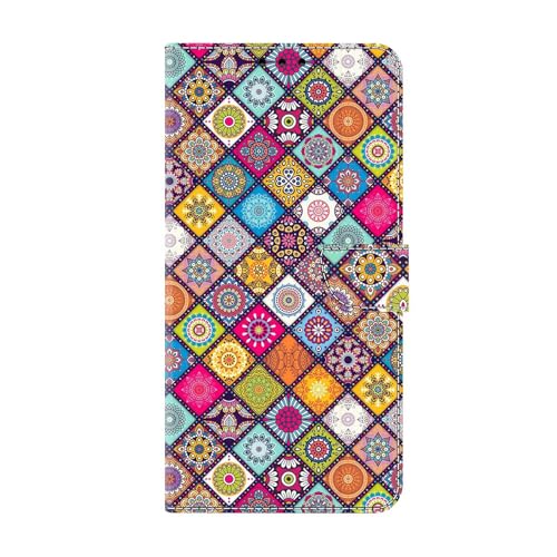 Handyhülle für iPhone SE 2022/2020 (3./2. Generation) Hülle PU Leder Klapphülle Magnet Stoßfeste Kartenfach Klappbar Schutzhülle Silikon Case Cover mit Muster Motiv Flip Handytasche - Blumenleder von Bnvdfre