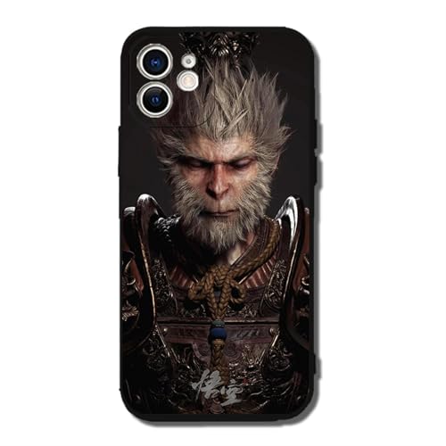 BoLinCo Black Myth Wukong Game Pattern iPhone-Schutzhülle für iPhone 11, 11, Schwarz von BoLinCo