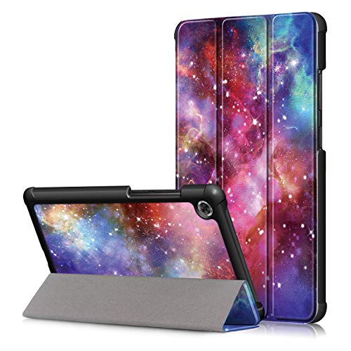 Lenovo Tab M7 7.0" TB-7305 Flip Hülle Case,Heavy Duty Tri-fold Ultra PU Leder Telefonkasten Silikon Cover Schutzhülle Etui Fall Shell Tasche für Lenovo Tab M7 7.0" TB-7305F/X/I Tablet PC (Galaxis) von BoLuo