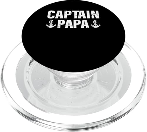 Captain Papa Pontoon See Sailor Angeln Bootfahren PopSockets PopGrip für MagSafe von Boat/Pontoon