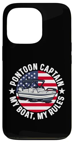 Ponton Captain US-Flagge 4. Juli Bootfahren Hülle für iPhone 13 Pro von Boat/Pontoon