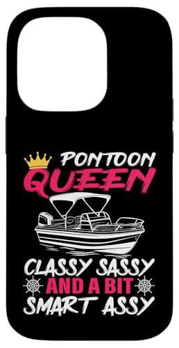 Ponton Queen Ponton Bootfahren Mama Frauen Mädchen Hülle für iPhone 14 Pro von Boat/Pontoon