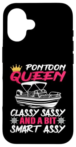 Ponton Queen Ponton Bootfahren Mama Frauen Mädchen Hülle für iPhone 16 von Boat/Pontoon