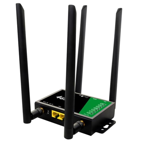 Boddceto 4G Industrial CPE WiFi Wireless Router SIM-Kartensteckplatz Tragbarer Hotspot 300 Mbit/S Externe Antenne 32 Benutzer EU-Stecker von Boddceto