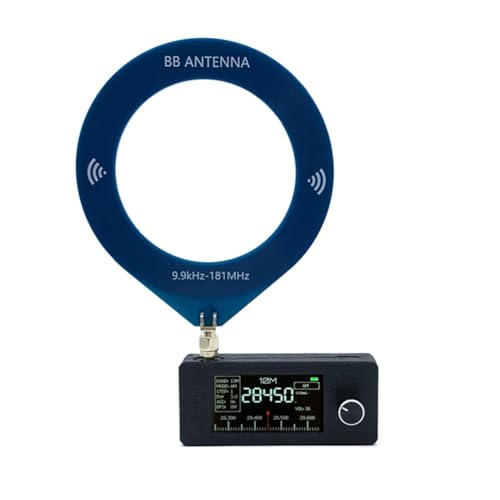 Boddceto 9,9 kHz - 181 MHz SMA-Schnittstelle Mini-Loop-Antenne im Taschenformat SI4732 Radio, Empfänger, Mini-Radio, 9,9 kHz - 181 MHz Empfänger von Boddceto