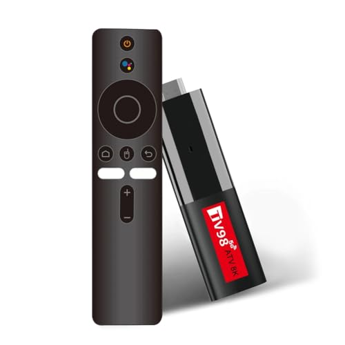 Boddceto Android14 ATV Smart TV Stick Allwinner H618 Unterstützt 8K Video 2.4/5G Wifi6 Sprachfernbedienung Mini TV Box Tragbarer Player von Boddceto