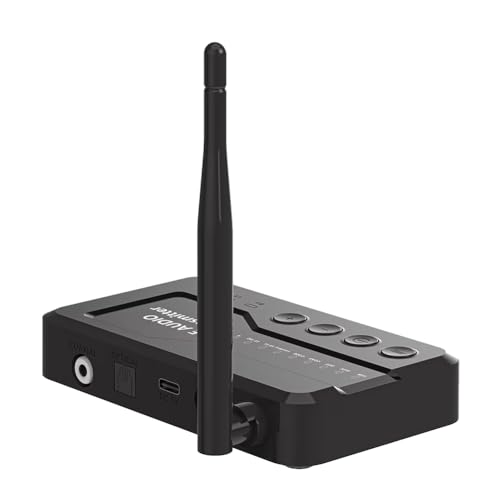 Boddceto LE Audio Bluetooth 5.3 Audio-Transmitter-Adapter für TV-Kopfhörer mit Verlustfreiem Auracast LC3 zum Spielen und Musikschauen von Boddceto