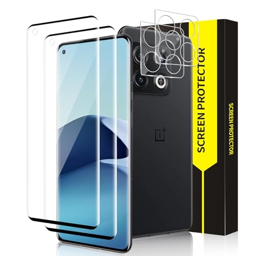 Bodyguard 2+2 Stück Schutzfolie für Panzerglas für Oneplus 10 Pro 5G, 3D Gebogen Volle Bedeckung Ultra-HD Anti-Kratzer Oneplus 10 Pro 5G Panzerfolie, Hohe Empfindlichkeit Oneplus 10 Pro Schutzglas von Bodyguard