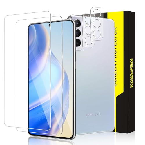 Bodyguard 2+2 Stück Schutzfolie für Panzerglas für Samsung Galaxy S21 FE 5G, Kristallklar Blasenfrei Frei von Staub S21 FE 5G Schutzglas, 2.5D Präzisionsschneide Samsung S21 FE 5G Displayschutzfolie von Bodyguard