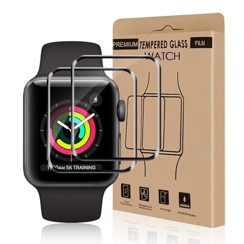 Bodyguard 2 Stück Hartglas für Apple Watch Series 4/5/6/SE (40 mm), schmutzabweisend, wasserabweisend, hohe Empfindlichkeit, Touchscreen, Ultra HD Apple Watch (40 mm) von Bodyguard