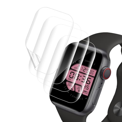 Bodyguard 4 Stück Schutzfolie für Panzerglas für Apple Watch Series 7/8/9(41mm), Weiches TPU Panzerglasfolie für iWatch Series7/8/9(41mm), Kratzfest, Blasenfreie, HD iWatch (41mm) Displayschutzfolie von Bodyguard