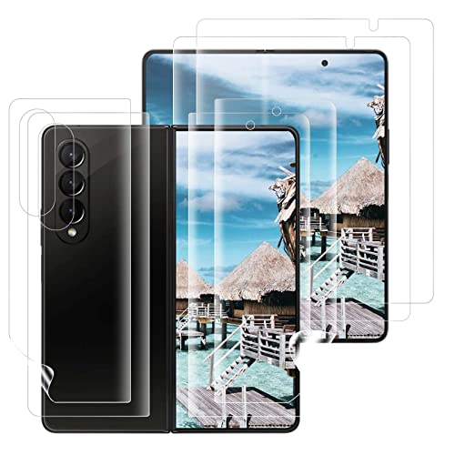 Bodyguard Schutzfolie für Panzerglas für Samsung Galaxy Z Fold 4 5G Folie, 2 Rückenschutzfolie+2 Displayfolie, Anti-Scratch, 3D-Volle Bedeckung, HD-klar, Blasenfreie TPU Z Fold 4 Displayschutzfolie von Bodyguard