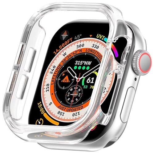 BoerHang Hülle Kompatibel mit Apple Watch Series 10 42mm, Harte PC-Antikollisionsschutzhülle + Halbhohlschutz, Hülle Kompatibel mit Apple Watch Series 10 42mm.Transparent von BoerHang