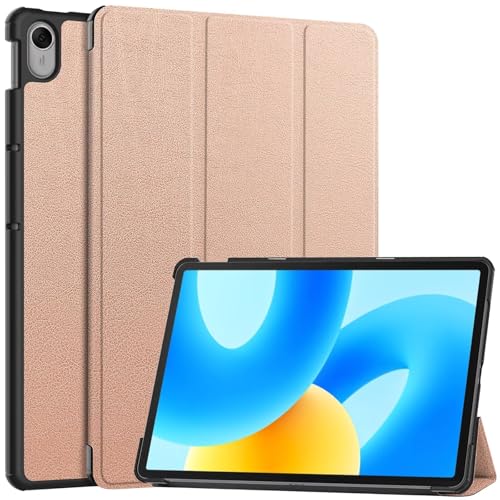 BoerHang Hülle Kompatibel mit Huawei MatePad 11.5 2024 Tablet-Hülle, Ultradünner Faltbarer Ständer Kompatibel mit Huawei MatePad 11.5 2024.Roségold von BoerHang