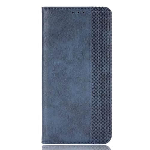 BoerHang Hülle Kompatibel mit Oppo A5 Handyhülle, Kartenschlitz, Halterung, Flip Wallet Schutzhülle aus PU Leder Kompatibel mit Oppo A5.(Blau) von BoerHang