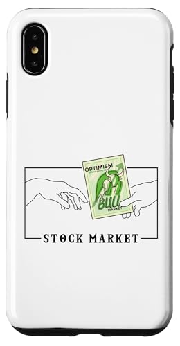 Hülle für iPhone XS Max Michelangelo Creation of Adam Stock Market Trader Aktien von Börse Bulle Bär ETF Trading Geschenke für Anfänger