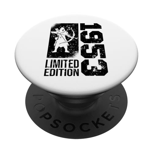 Bogenschütze Geburtstag Jahrgang 1953 geboren Bogenschießen PopSockets Klebender PopGrip von Bogenschießen Zubehör Geschenke Shirts